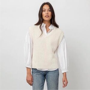 Rails Cream Sweater Vest